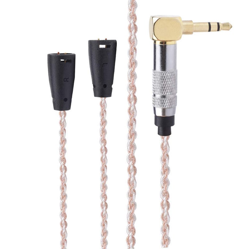 Toeasor MEISO 7NOCC Audio Cable Replacement Cord Wire Compatible with Sennheiser IE80 IE8 IE8i Earphones (Red) - Image 1